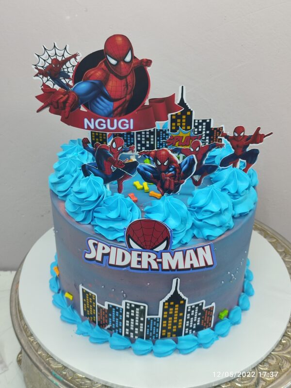 spiderman cake